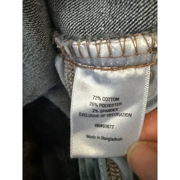 St. John Bay Jeans Womens Size 12 Short Blue Casual Straight Leg High Waisted - Picture 8 of 8